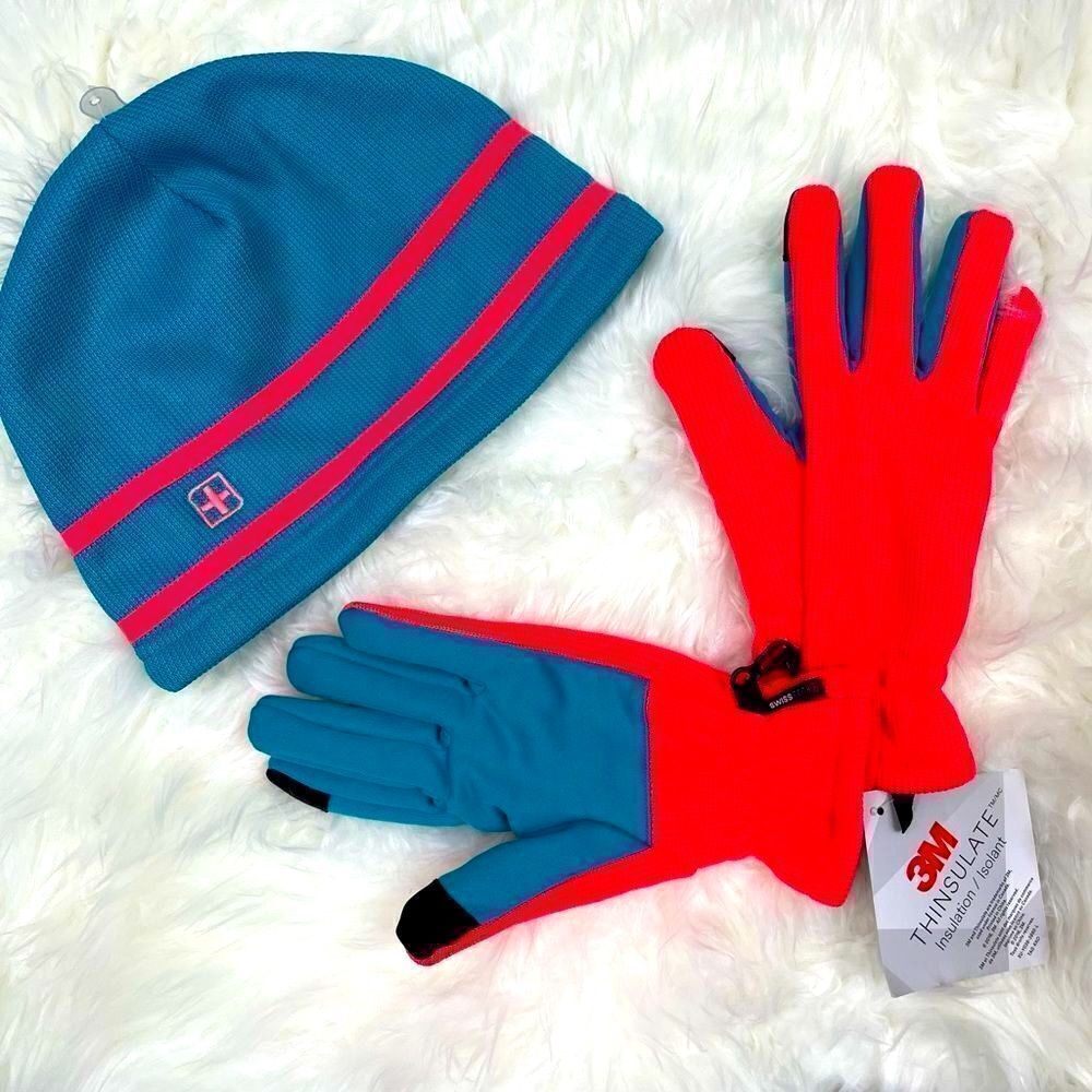 Swiss Tech Beanies & Glove set Thinsulated  Unisex One Size
